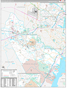 Prince William Wall Map Premium Style